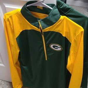 Women' XL Green Bay Packers Fanatics Pullover Zip Shirt
